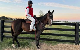 A life after racing: Space Mountain back at the track – as outrider’s pony