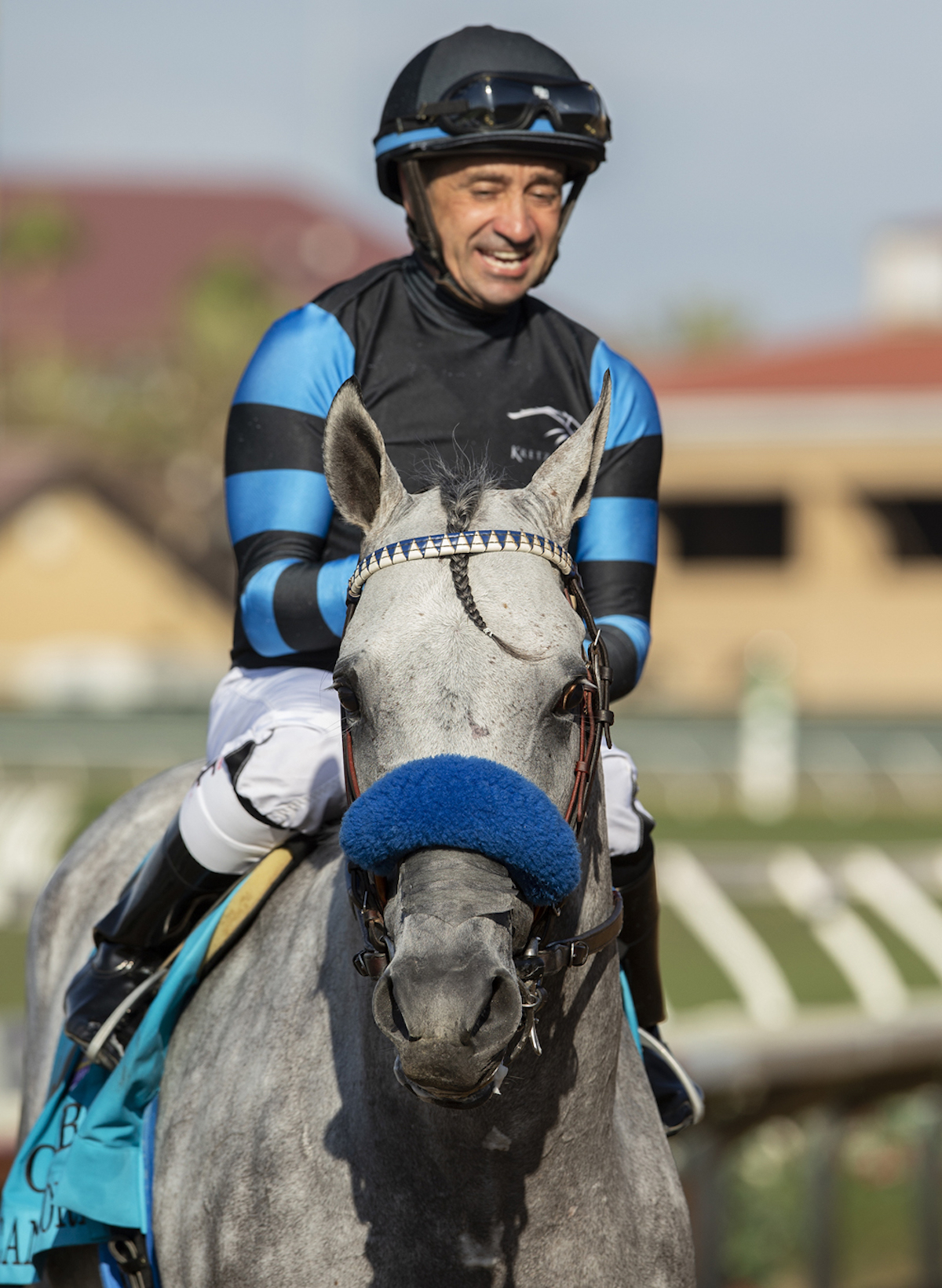 Del Mar delight: American Theorem and Joe Bravo. Photo: Benoit