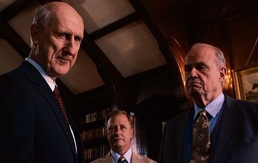 James Cromwell (left) and Fred Dalton Thompson as power brokers Ogden Phipps and Bull Hancock. (Disney photo)