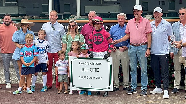 Jose Ortiz: 3,000 up at Churchill Downs. Photo: Churchill Downs