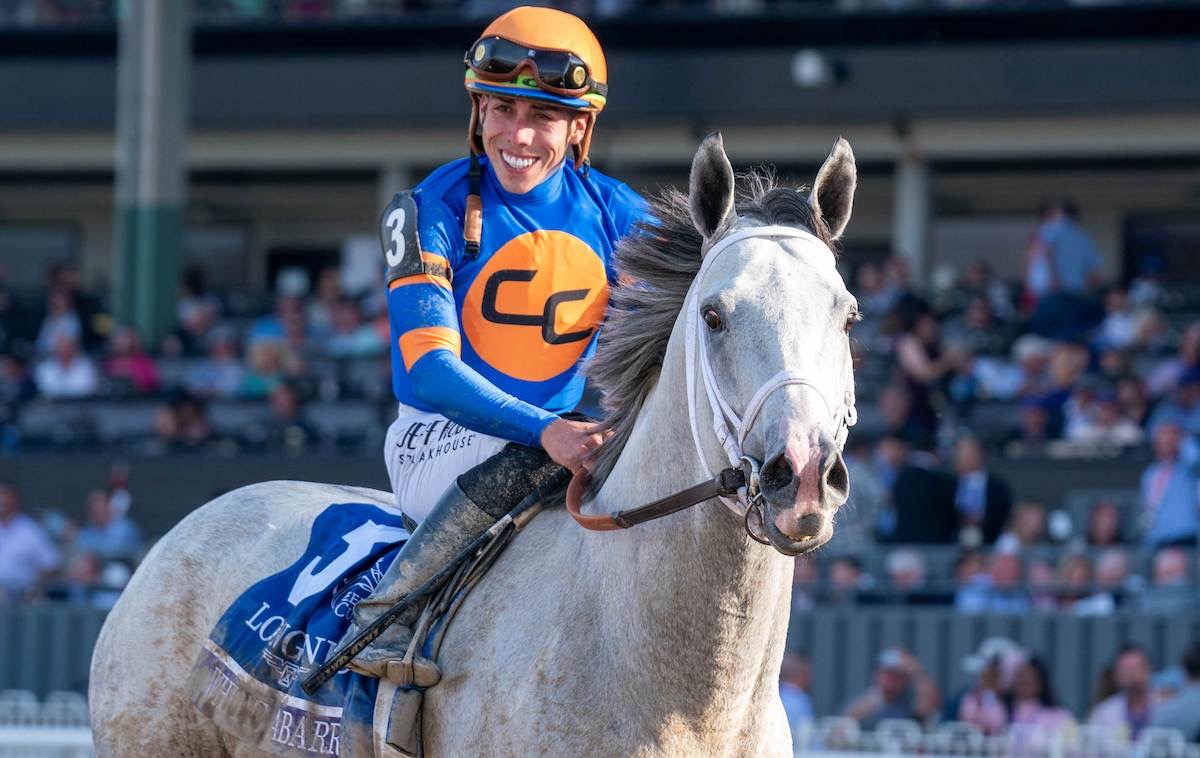 White Abarrio (Irad Ortiz) after winning Breeders' Cup Classic. Photo: Mathea Kelley / Saudi Cup