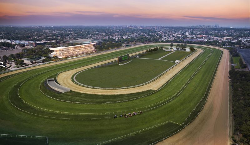 ‘Belmont is a magnificent racetrack and it's going to be incredible when we're done,’ says NYRA chief David O’Rourke. Courtesy of NYRA / Populous