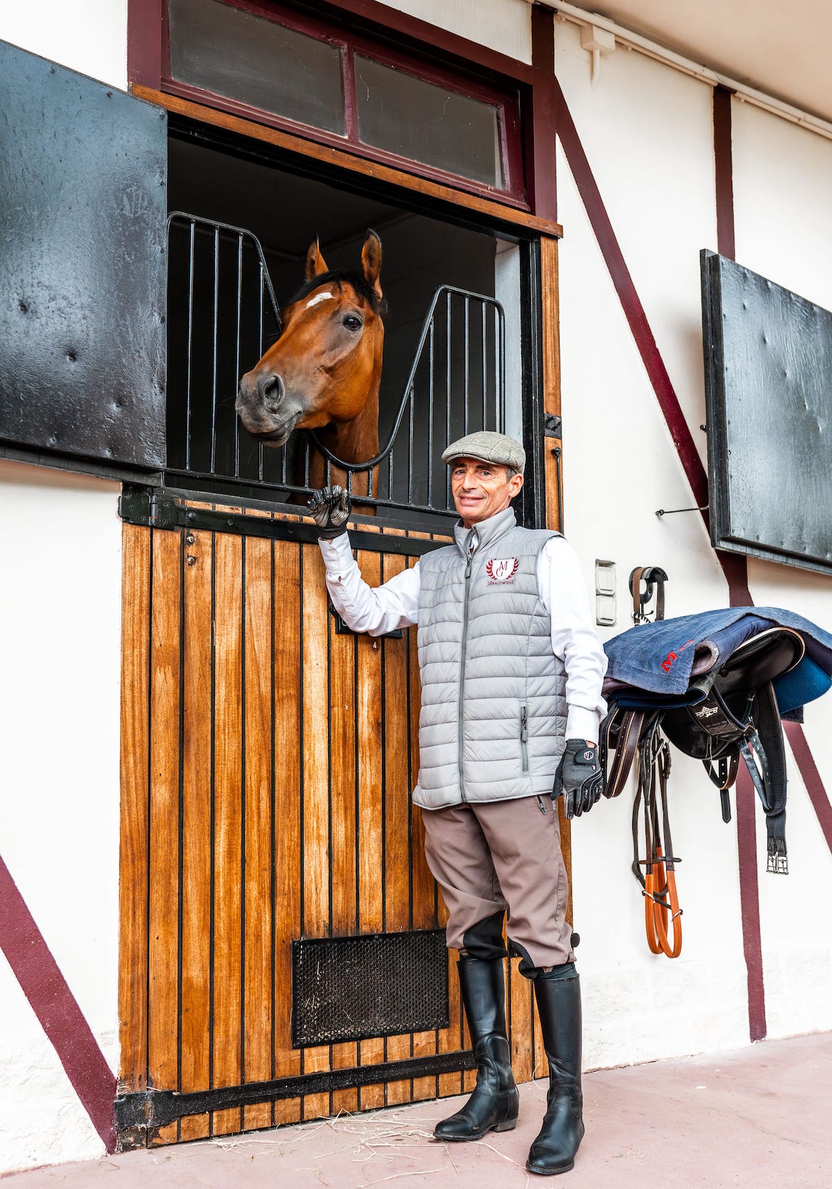 Gerald Mosse pictured at his Chantilly stable. Photo: Wiktoria Szczesniak