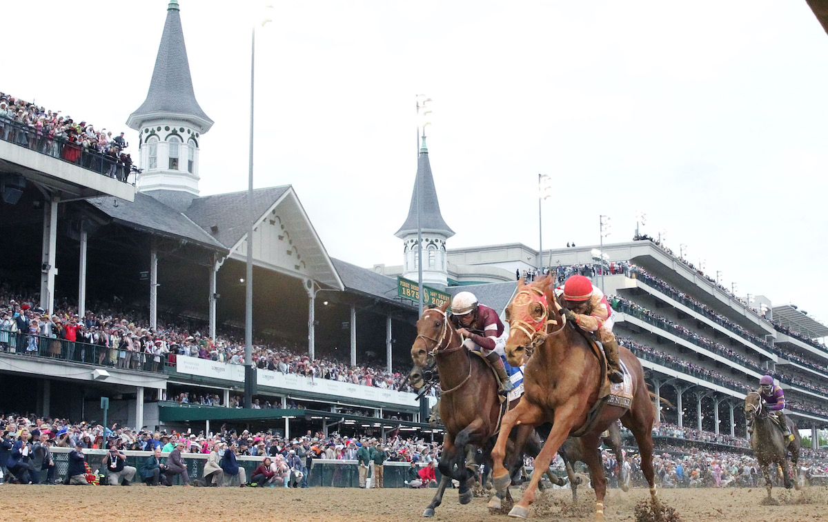 Rich Strike wins the Kentucky Derby in 2022. Photo: Churchill Downs/Coady