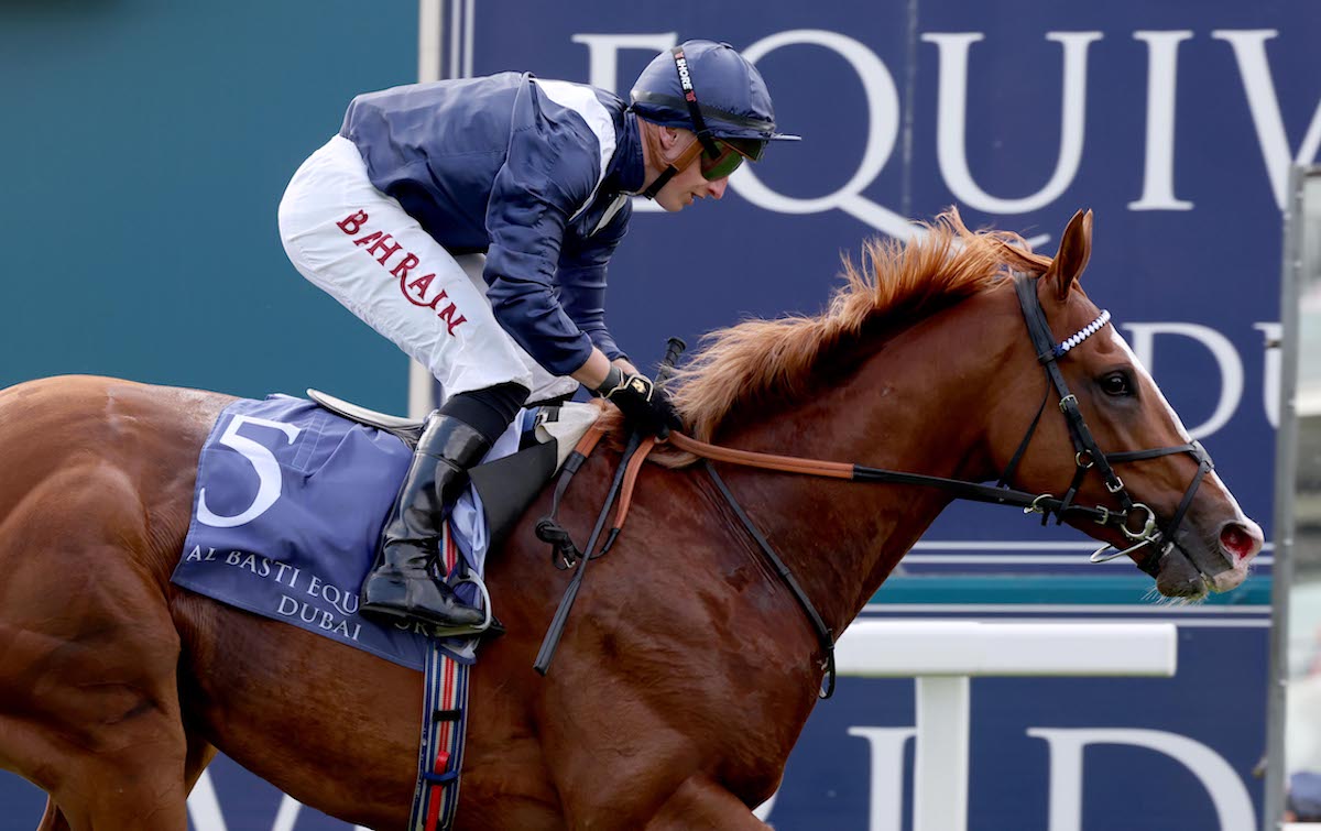 Serious horse: Economics (Tom Marquand) wins the Dante Stakes. Photo: Dan Abraham / focusonracing.com