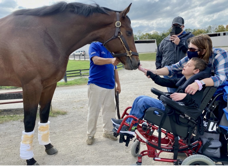 Cody Dorman with Cody's Wish. Photo courtesy of Kelly Dorman