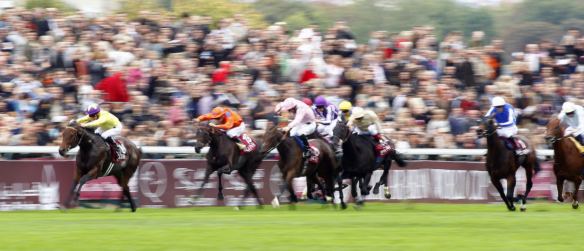 Sea The Stars (Mick Kinane) powers clear to win the Prix de l’Arc de Triomphe to cap a stunning three-year-old campaign in 2009. Photo: Dan Abraham / focusonracing.com