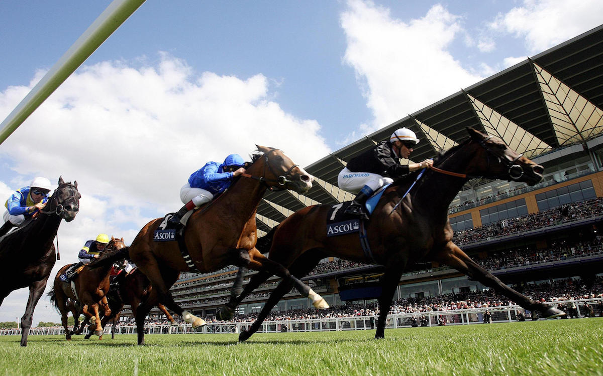 Royal Ascot success: Ouija Board (Olivier Peslier) beats Electrocutionist to win the Prince of Wales’s Stakes – one of nine runs in G1 company in six different countries in 2006. Photo: David Davies (PA Images/Alamy Stock Photo)