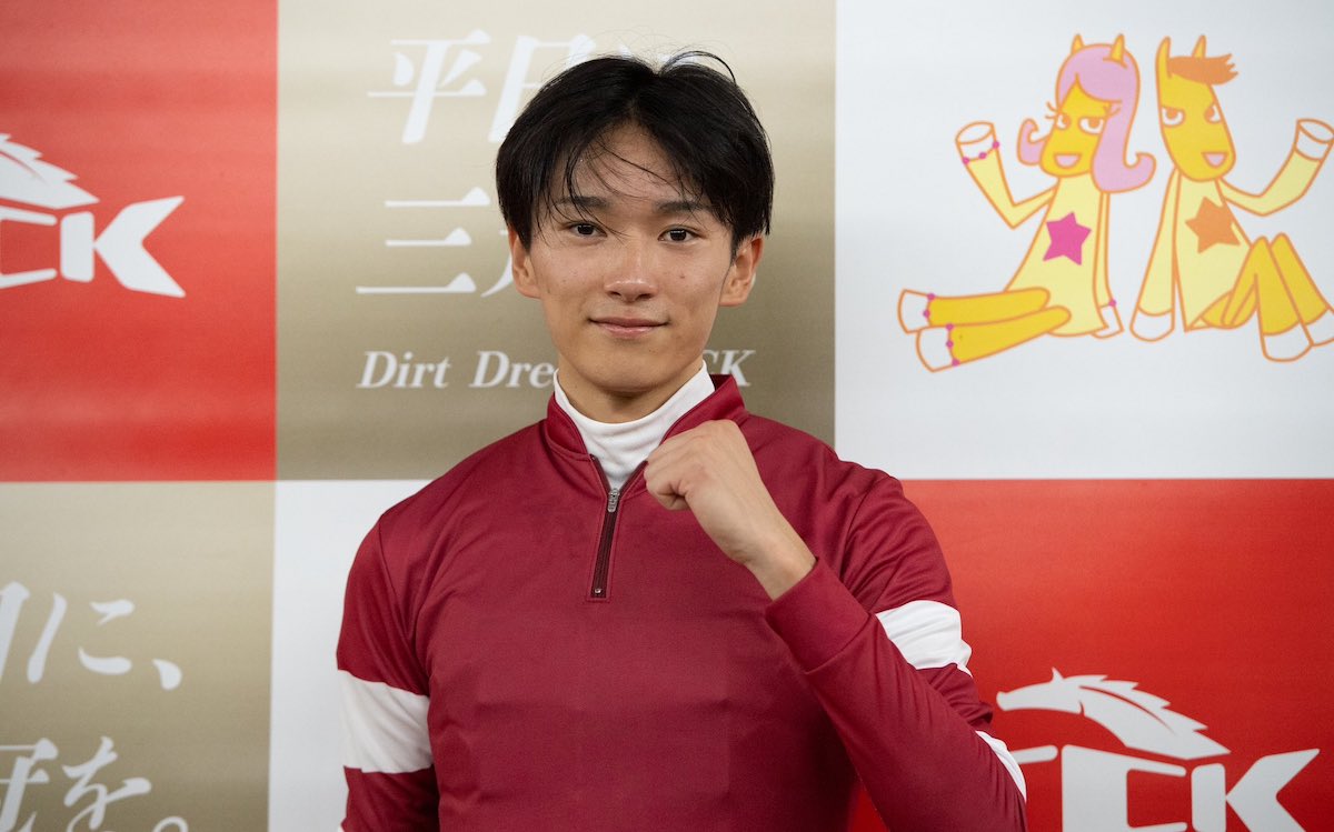 Ryusei Sakai: Forever Young jockey rides Shin Emperor in the Arc. Photo: Tokyo City Keiba