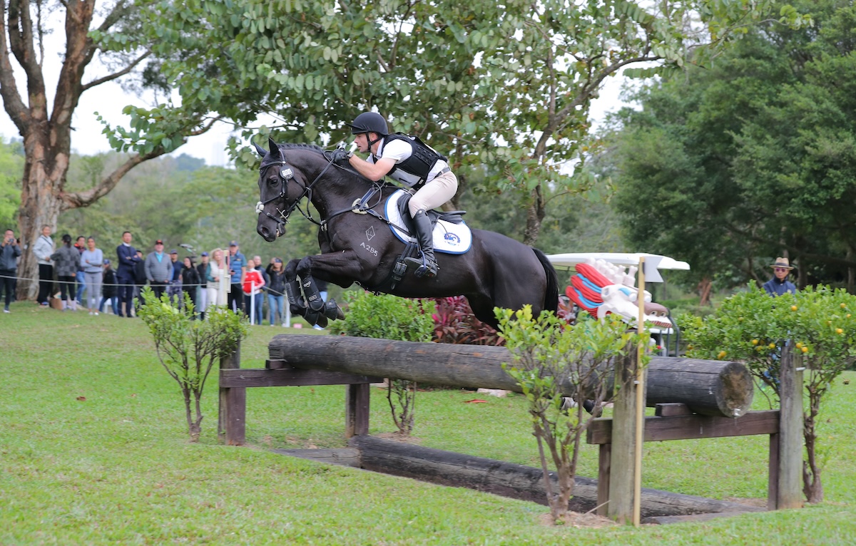 Second career: Come On Wongchoy and Christian Allderidge in eventing action. Photo: Hong Kong Jockey Club