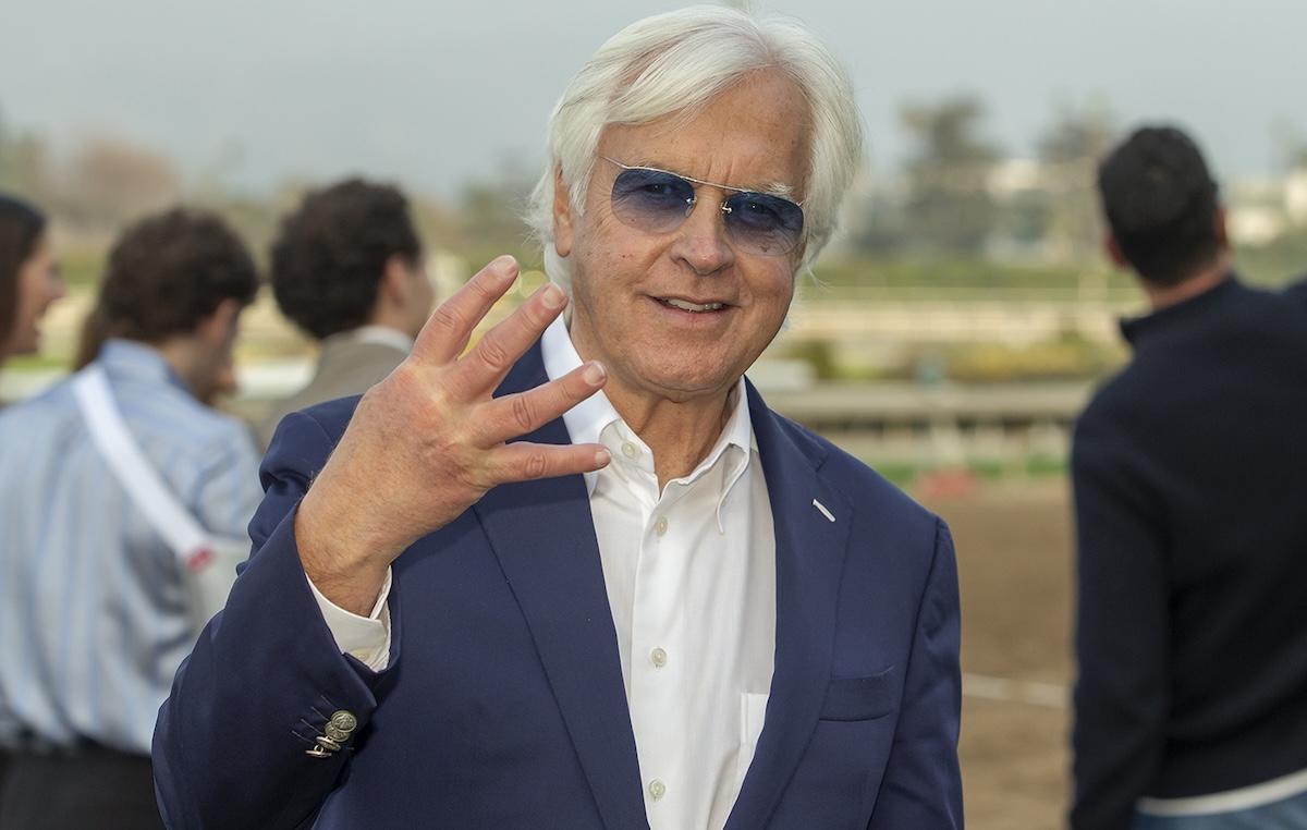 Bob Baffert: four-win day at Santa Anita. Photo: Benoit