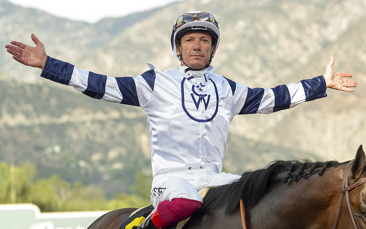 Frankie Dettori: Currently based in the US, with 11 winners in 2025. Photo: Benoit